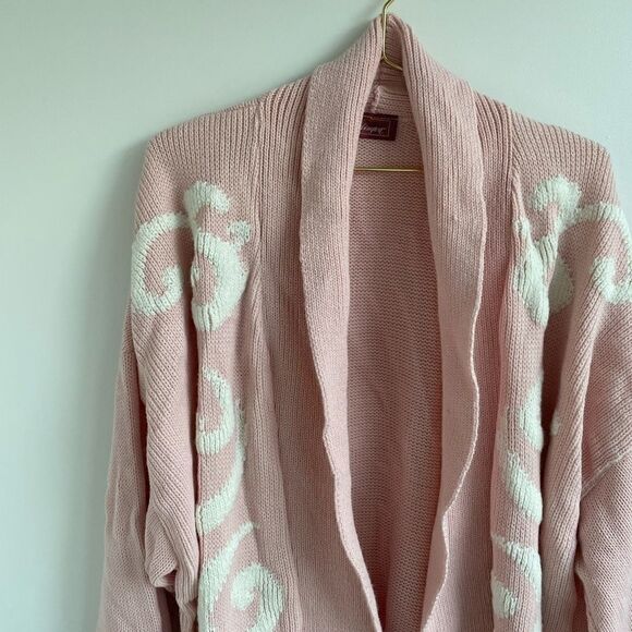 Vintage Pale Pink Oversized Slouchy Cardigan Large - Picture 3 of 3